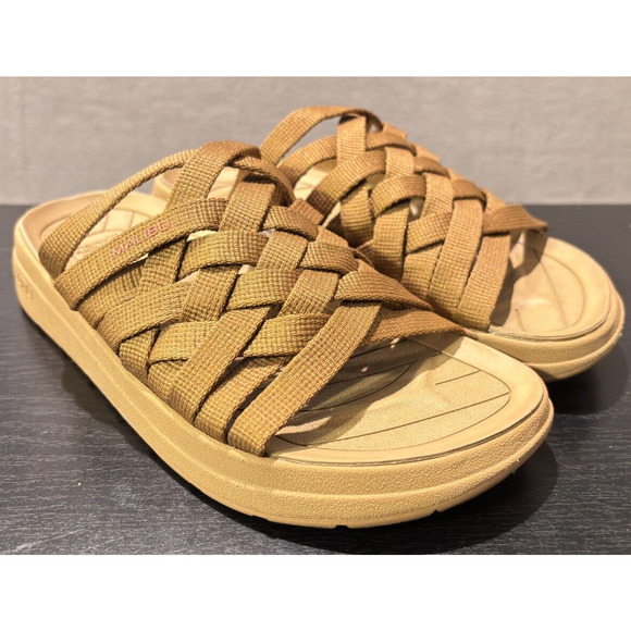 MALIBU SANDALS Zuma EVA Rubber Nylon Tan Women's Size 5 Sandals - Picture 1 of 9